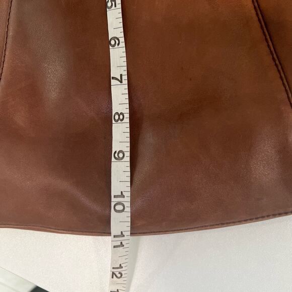 Calvin Klein Brown Leather Hobo Bag Gold Hardware - Picture 10 of 10